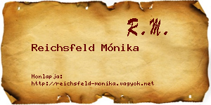 Reichsfeld Mónika névjegykártya